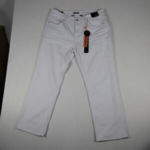 True Rebel 805 Mens Jeans 36x30 Straight Fit White Stretch Denim Pants NWT
